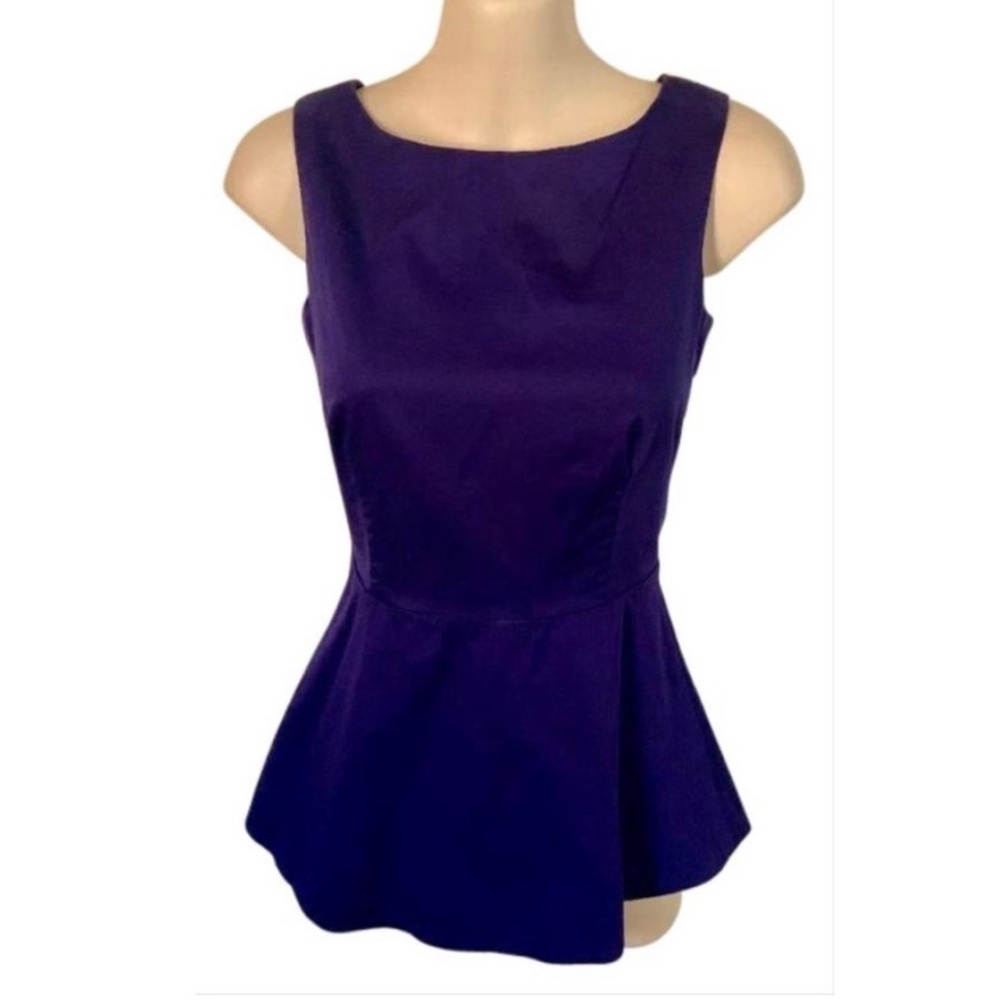 Banana Republic Purple Sleeveless Blouse